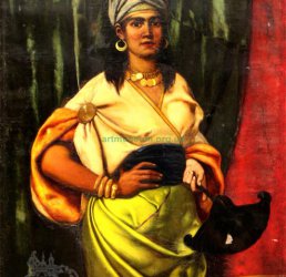 Людомир Бенедиктович (1844–1926) «Портрет жінки у східному одязі» -artmuseum.org.ua